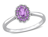 1/3 Carat (ctw) Amethyst Africa Ring with in Sterling Silver
